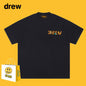 Drew T-shirts Short Sleeve Letter Cotton T-shirt Loose