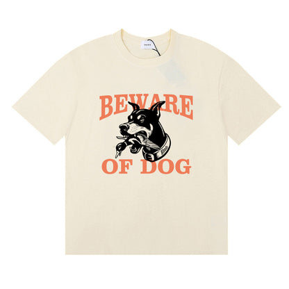 Rhude T-shirt Hound Letter Print Short Sleeve T-shirt