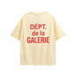 Gallery Dept T-shitrs Vintage Printed Summer plus Size Men and Women Short Sleeve