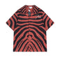 Rhude T-shirt Zebra Letter Embroidery Casual Short Sleeve Shirt, Shorts