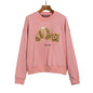 Palm Angle Sweatshirt Palm Angels Embroidery Crew Neck Pullover Sweatshirt Men and Women Loose