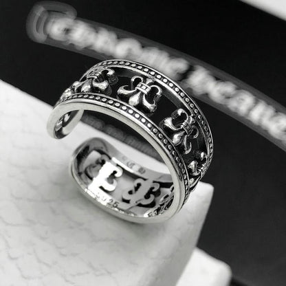 Chrome Heart Ring Cross Anchor