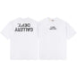 Gallery Dept T-Shirt Hand Painted Ink Splashing Alphabet Washed Retro Short Sleeve T-Shirt