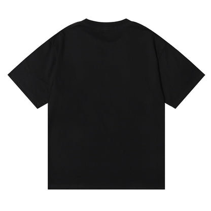 Rhude T-shirt Flag Floral Print Short Sleeve T-shirt