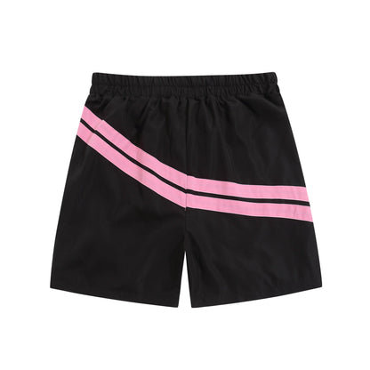 Palm Angle Shorts Palm Angels Striped Color Matching Printing Casual Beach Men and Women