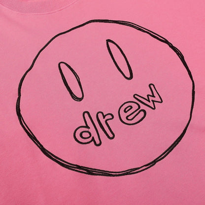 Drew House Sweatshirts Unisex Sketch Smiley Face Crew Neck Sweatshirts