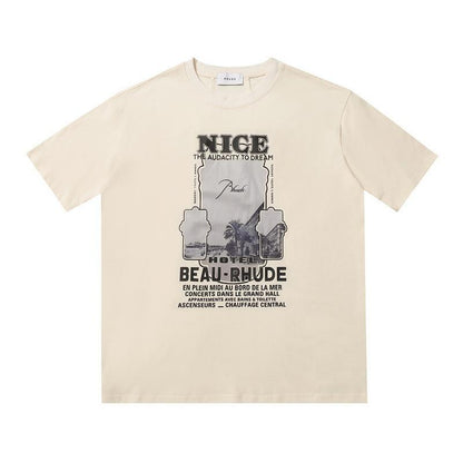Rhude T-shirt Geometric Print Short Sleeve T-shirt