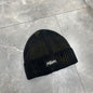 Chrome Heart Beanie Frayed Knitted Hat Korean Version Simple Warm Ear Protector Wool Hat