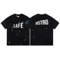 Gallery Dept T-Shirt Letter Pattern Washed Old Short Sleeve T-Shirt