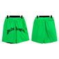 Palm Angle Shorts Palm Angels Letter Logo Casual Beach Shorts Men's and Women's High Street Sports Shorts