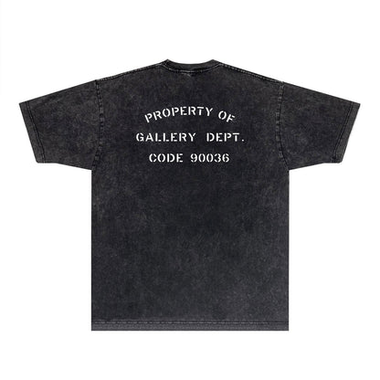 Gallery Dept T Shirts Tee Shirt Washed and Worn Short Sleeve T-shirt Blouse