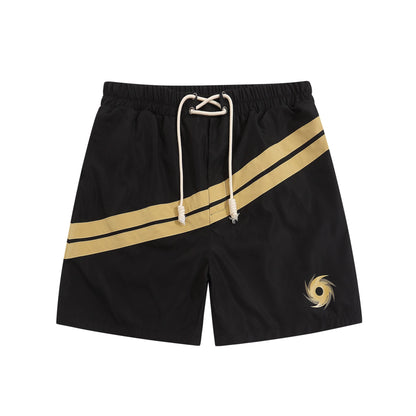 Palm Angle Shorts Palm Angels Striped Color Matching Printing Casual Beach Men and Women