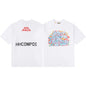 Gallery Dept T-Shirt Hand Painted Ink Splashing Alphabet Washed Retro Short Sleeve T-Shirt