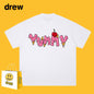 Drew T-shirts Loose Summer Men and Women Pure Cotton Couple