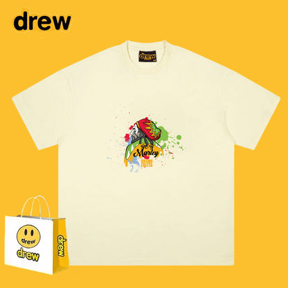 Drew T-shirts Loose Graffiti Printing