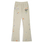 Gallery Dept Sweatpants Hand Painted Ink Splashing Graffiti Splicing Contrast Trousers