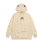 Gallery Dept Hoodie Splash Ink Letter Embroidered Hooded Sweater