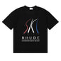 Rhude T-shirt Ski Theme Letter Print Short Sleeve T-shirt