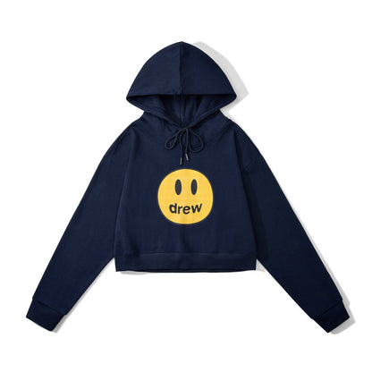 Drew House Hoodie Classic Logo Short Hoodie For Girls
