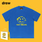 Drew T-shirts Smiley Face Short Sleeve Fashion Printed T-shirt