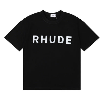 Rhude T-shirt Letter Logo Printed Short Sleeve T-shirt