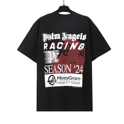 Palm Angels T-shirt singing joint alphabet short-sleeved T-shirt