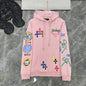 Chrome Heart Hoodie Sanskrit graffiti hooded sweater men's and women's hoodies jacket