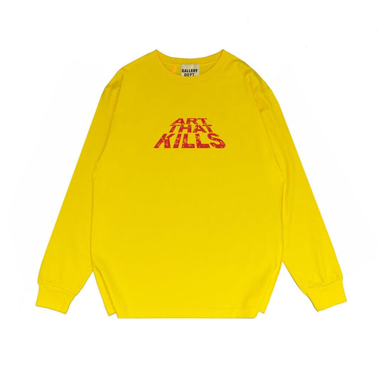 Gallery Dept Long Sleeved Shirt Fashion Brand Long Sleeve Long-Sleeved T-shirt Blouse