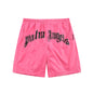 Palm Angle Shorts Palm Angels Letter Logo Casual Shorts Men's and Women's Sports Shorts
