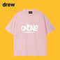 Drew T-shirts Cotton Short Sleeve Fashion Brand Printing