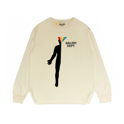 Gallery Dept Long Sleeved Shirt Fashion Brand Long Sleeve Long-Sleeved T-shirt Blouse