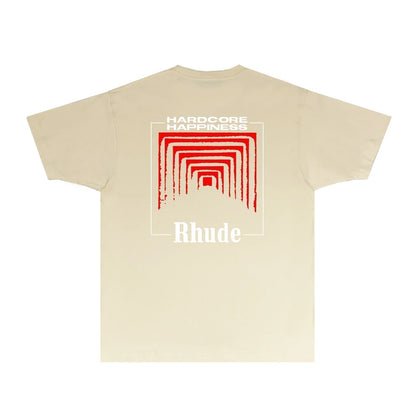 Rhude T-shirts Printed Trendy Pure Cotton