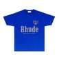Rhude T-shirts Printed Trendy Pure Cotton