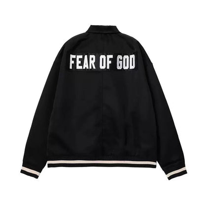 Fifth Collection Half Zip Satin Coaches Jacket justin bieber same style