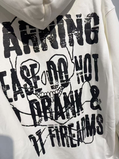 THAT'S A AWFUL LOT OF COUGH SYRUP Warning Graphic Hoodie ¡ª detail