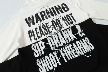 THAT'S A AWFUL LOT OF COUGH SYRUP Warning Graphic Hoodie ¡ª detail