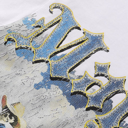 MAJESTIK Western Horse Skeleton Graphic T-Shirt ¡ª detail
