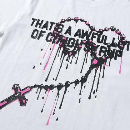 THAT'S A AWFUL LOT OF COUGH SYRUP Front & Back Graphic T-Shirt ¡ª detail