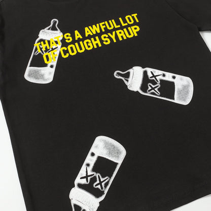 THAT'S A AWFUL LOT OF COUGH SYRUP Front & Back Graphic T-Shirt ¡ª detail