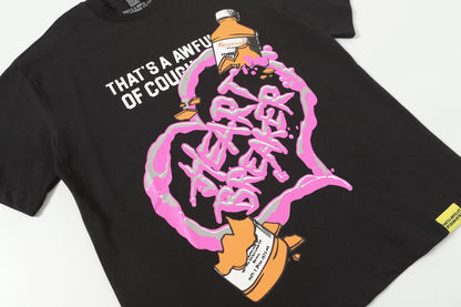 THAT'S A AWFUL LOT OF COUGH SYRUP Front & Back Graphic Short-Sleeve T-Shirt ¡ª front