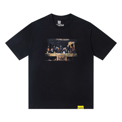 THAT'S A AWFUL LOT OF COUGH SYRUP Black Back-Print Short-Sleeve T-Shirt ¡ª hero