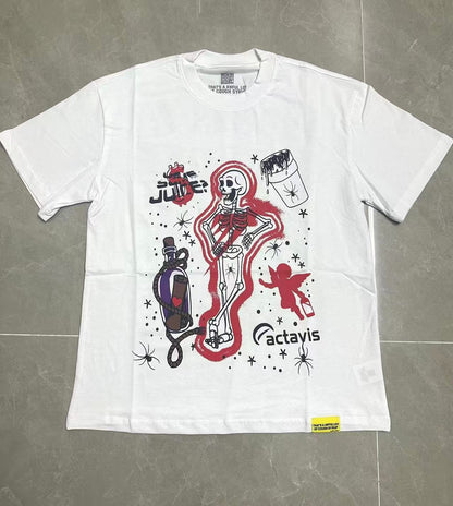 THAT'S A AWFUL LOT OF COUGH SYRUP Skeleton Graphic T-Shirt ¡ª front
