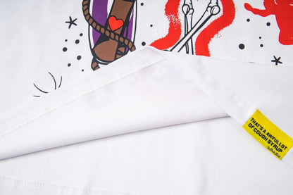 THAT'S A AWFUL LOT OF COUGH SYRUP Skeleton Graphic T-Shirt ¡ª detail