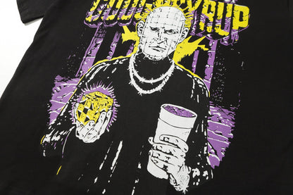 THAT'S A AWFUL LOT OF COUGH SYRUP Character Graphic Short-Sleeve T-Shirt ¡ª detail