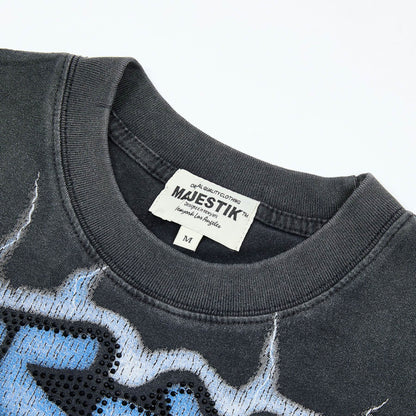 MAJESTIK Football Lion Graphic T-Shirt ¡ª neck_label