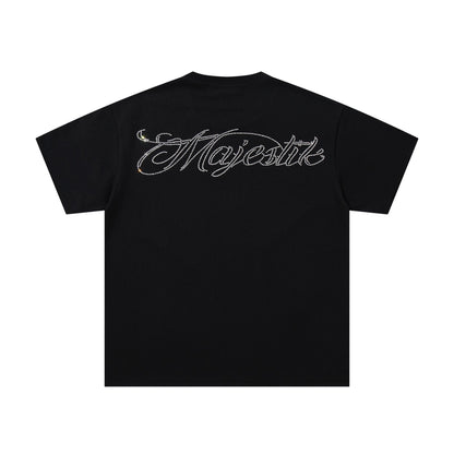 MAJESTIK Script Back Graphic T-Shirt ¡ª back