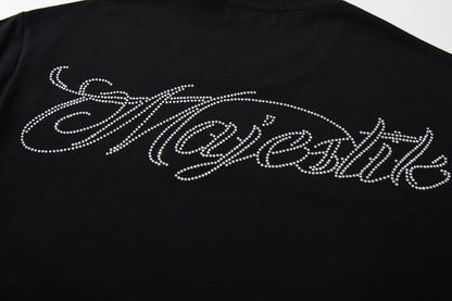 MAJESTIK Script Back Graphic T-Shirt ¡ª detail