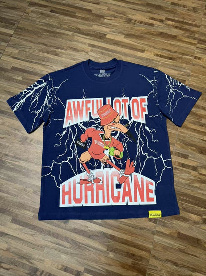 THAT'S A AWFUL LOT OF COUGH SYRUP Lightning Cartoon Graphic T-Shirt ¡ª front