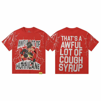 THAT'S A AWFUL LOT OF COUGH SYRUP Graphic T-Shirt & Shorts Set ¡ª detail