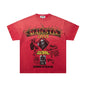 MAJESTIK Washed Red Graphic Short-Sleeve T-Shirt ¡ª hero